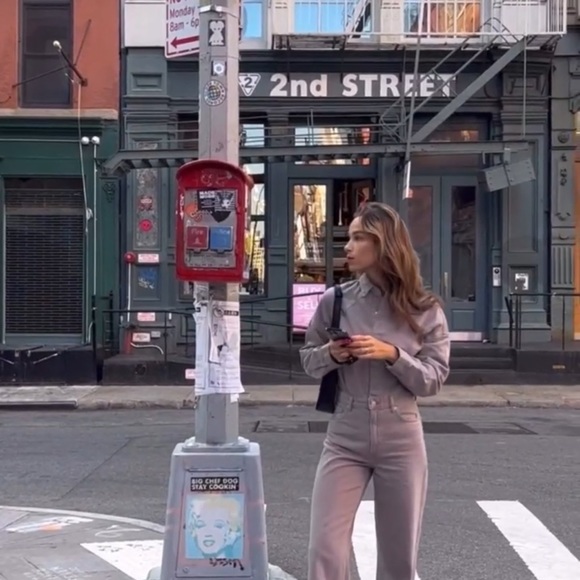 Zara blogger tan TRF LONG DENIM - Picture 13 of 15